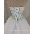 Trendy Elegant See durch funkelnde Perlen / Strass Hochzeitskleid